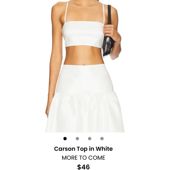 White More to Come Carson Crop Top - Picture 1 of 1